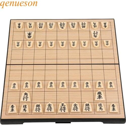 High Quality Magnetic Folding Shogi Set Foldable Boxed Japanese Chess Game Portable for Funny Family Party Kids Gift Board Games
