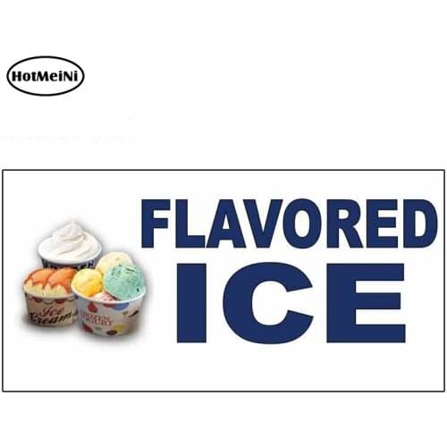 HotMeiNi 13cm x 6.6cm For Flavored Ice Fine Decal Suitable For VAN SUV Sunscreen Car Bumper Window Stickers Graffiti Stickers