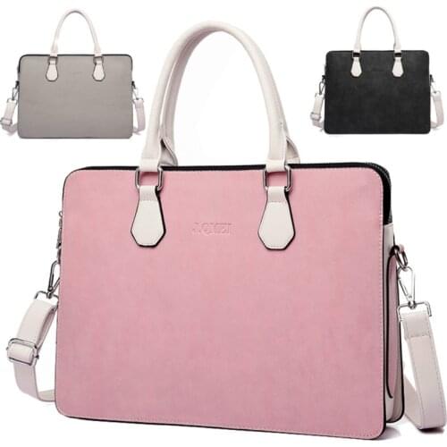 Waterproof women 13.3 14 15.6 Inch Laptop Bags 2 floor space design theftproof Notebook Briefcase Handbag Messenger shoulder bag