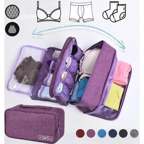 Waterproof Travel Portable Storage Bag Organizer for Cosmetics Underwear Bra Socks Storage Bag