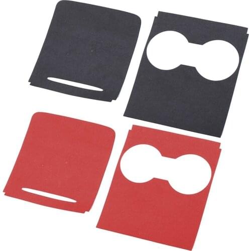 Suede Leather Car Interior Center Cup Holder Console Panel ABS Cover Trim for Tesla Model 3 Y Storage Box Panel