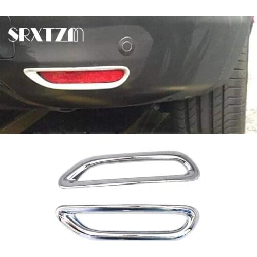 1 Pair Car Styling Rear Fog Light Cover For Nissan Qashqai J11 2nd 2014 2015 2016 ABS Exterior Accessories High Quality