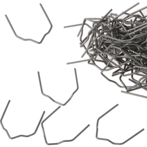 100 Pcs Pre-cut Hot Flat Staples V-Shape Plastic Stapler Repair Kit Welder Tool LX0E