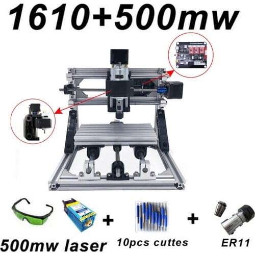 15W Laser Engraving Machine CNC 1610 15000mw Blue Laser 500mw 1500mw 5500mw Wood Router PCB Metal Wood Carving DIY GRBL Machine