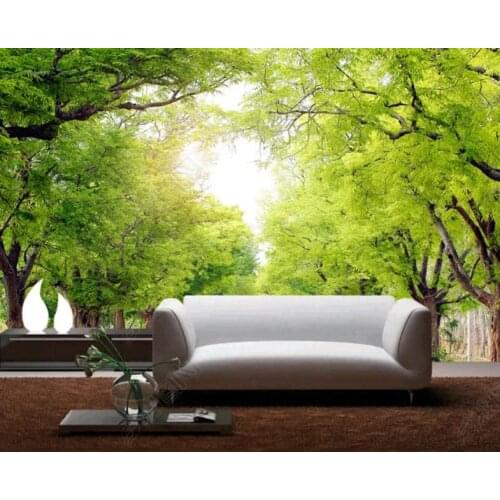 2021 customize Sunny woods wallpapers for living room bedroom 3d TV background wall wall papers home decor