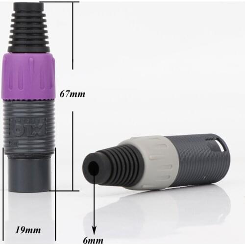 4 Pcs XLO Signature 24K Gold Plated XLO Singture-3 XLR Connector for XLO XLR Audio Cable