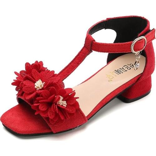 Ainyfu Fashion Girls Cute Sandals Kids Summer Beach Shoes Floral Sweet Princess Sandals Soft Flower Girl Shoes For Wedding D164