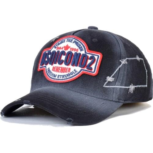 Dsq2 brand hat Wholesale Baseball Caps High Quality cotton unisex Adjustable Baseball Caps ICON letter cap for Mens Dad Hats