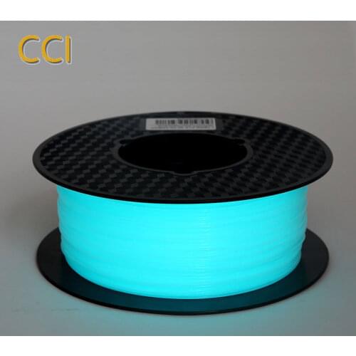 Noctilucous pla 3d printer filament noctiucent 1.75mm printing material noctilucous blue green purple 1kg glow in the dark