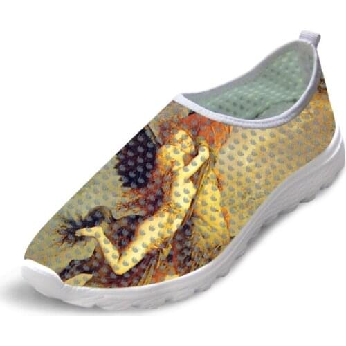 Customizable Man Causal Flats Shoes Fashionable Painting Art Print Men Summer Sneakers Breathable Mesh Shoes Piet Gustave Moreau