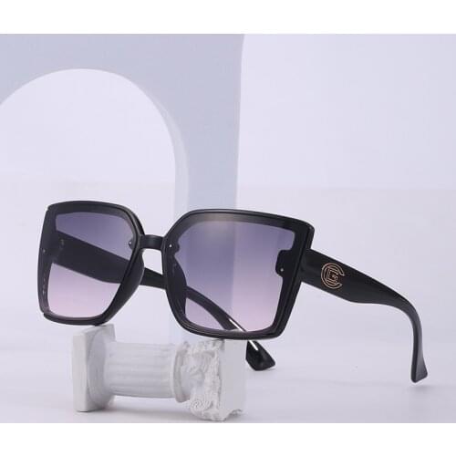 OIMG 2021 New Fashion Lady Oversized Sunglasses Lady Vintage Square Sunglasses Trend Lady Brand Designer Sunglasses UV400