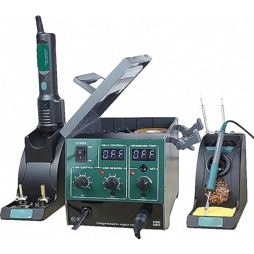 Hot air gun Constant temperature & adjustable temperature Intelligent high frequency electric soldering iron Kit
