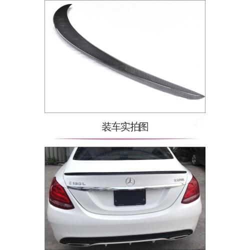 Fit for Mercedes-Benz 2015 C W205 C180L C200L C260L AMG with light modified carbon fiber rear wing rear spoiler wing