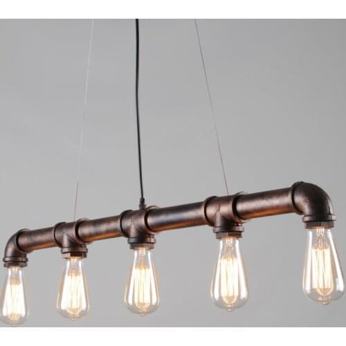Retro steam punk loft Pendant lamp kitchen bar cafe restaurant vintage Pendant lights iron rustic hanging light fixture WJ429