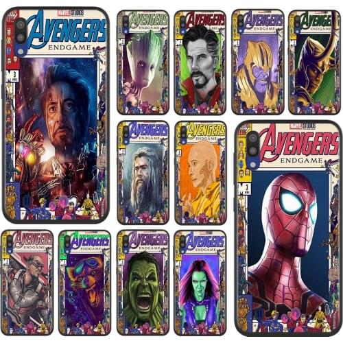 Marvel superhero poster For Samsung A90 A80 A70 S A60 A50S A30 S A40 S A2 A20E A20 S A10S A10 E Soft Phone Case