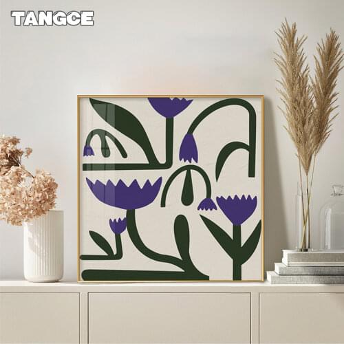 Abstract Colorful Flower Market Wall Art Canvas Painting Nordic Vintage Botanical Plant Posters Prints Wall Pictures Home Decor