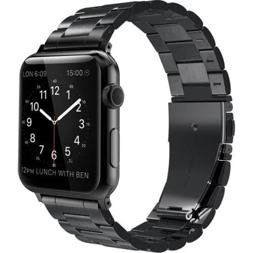 Compatible with Apple Watch Band 38/42/44mm Stainless Steel Metal Strap Series 4/3/2/1 Replacement Strap
