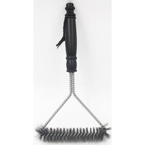 BBQ Brush Non-stick Barbecue Grill Stainless Steel Wire Bristles Cleaning Brushes With Handle Durable Cooking BBQ Tools