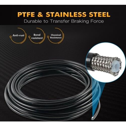 3AN Brake Clutch Line Hose Universal All Brake Fluids For Yamaha Honda Ktm Honda Kawasaki Suzuki Ducati Stainless Steel