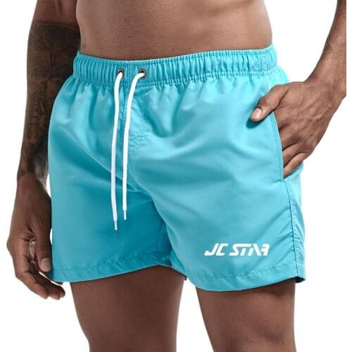 Men Gyms Fashion Fitness Shorts Bodybuilding Joggers Summer Quick-dry Board Short Pants Male Casual Beach Swimwear Sweatpants