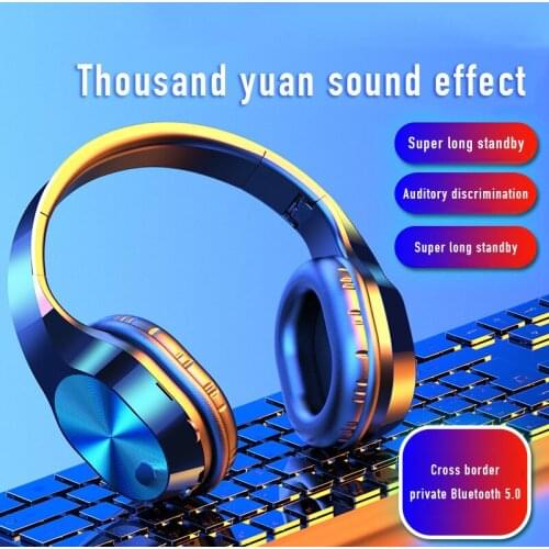 Foldable Bluetooth-compatible Headset Earphone Wireless Headphones Stereo Earphone Microphone Headset Handfree MP3 player 20