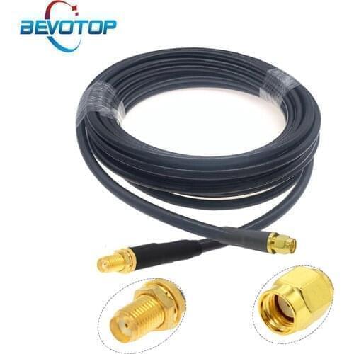 SMA Female to RP SMA Male RF Adapter Cable 5D-FB Pigtail 50 Ohm Low Loss RF Coaxial Extension Cord Jumper 50CM 1M 5M 10M 20M