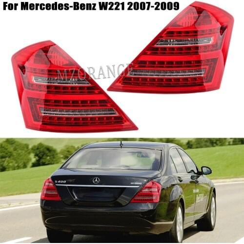LED Rear Reflector Tail Light For Mercedes-Benz W221 S-Class 2007 2008 2009 Signal Stop Brake Warnig Lamp Car Accessories