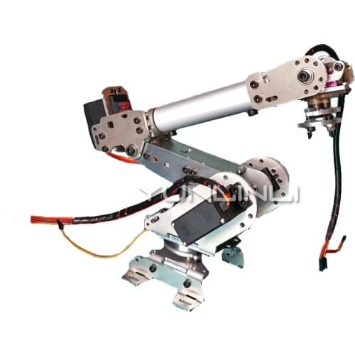 6 DOF 3D Rotating Metal Robot Arm Mechanical Manipulator Kit For Smart Car Arduino Robot Parts Teaching Platform
