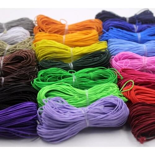 0.8mm 1.2mm High Elastic Round Band Cords Colorful Rubber Stretch Rope Fit DIY Beading Bracelet Jewelry Making Findings Crafts