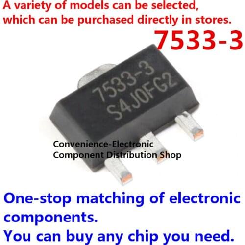 10PCS/PACK HT7533 TO-89 7533-3 SMD HT7533-3 SOT-89 3.3V/100mA low dropout linear regulator (LDO)