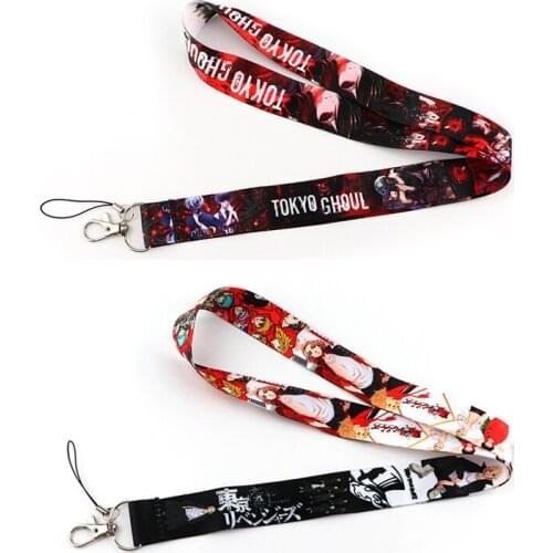 20pcs/lot G2275 Anime Tokyo Avengers Strap Necklace for keys Lanyard for ID Card Pass Gym Mobile Phone USB badge Lanyard