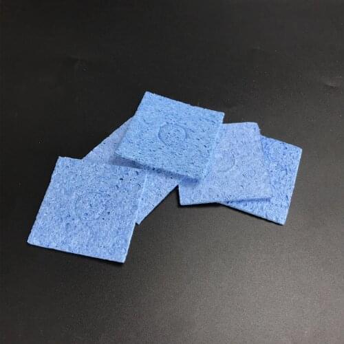 5Pcs/Lot 6*6 0.6CM/1.0CM/1.4CM Cleaner Sponge Soldering Iron Cleaning Sponge Welding Soldering Iron Tip Cleaner Pads Tools Top