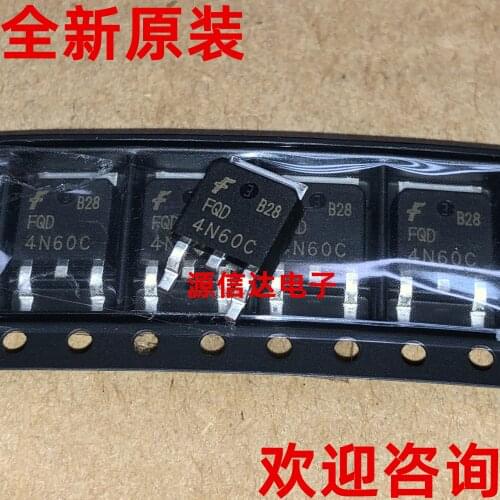 New and original FQD4N60C 4N60 4A / 600V TO-252 N channel fet imported from stock