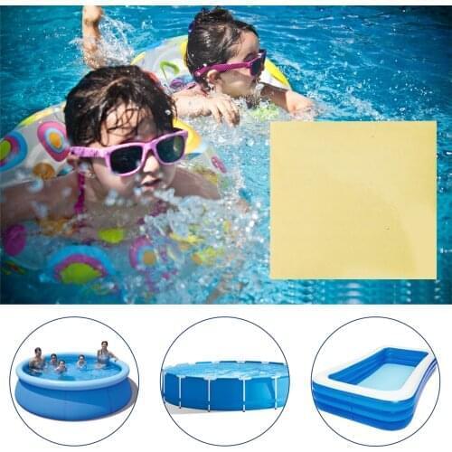 50PCS Swimming Float Repair Patch PVC Pool Inflatable Toy Repair Tape Clear Swimming Ring Air Dinghies Adhesives Accessories