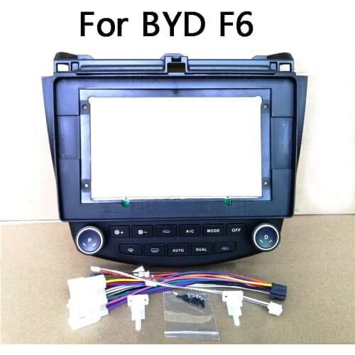 For BYD F6 2008 20092010 2011 Car Fascia Navigation Frame Dash Frame Kit With AC For 10~10.2"Universal Android Multimedia Player