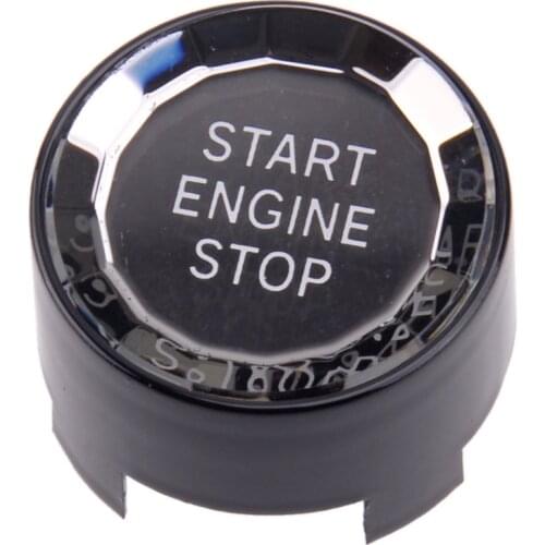 Beler Crystal Look Engine Ignition Start Stop Switch Button Cover With STT Fit For BMW 1 2 3 4 5 6 7 X1 X3 X4 X5 X6 Black