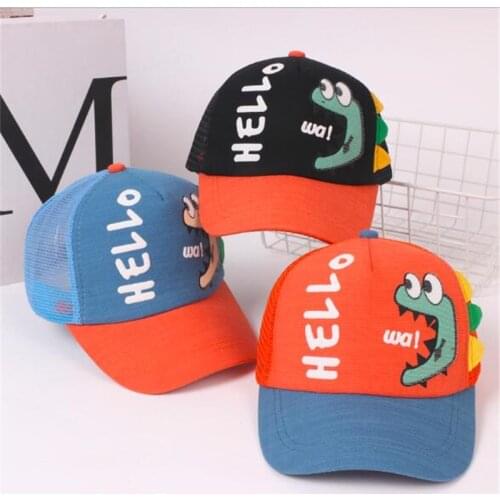 Cute Cartoon Kids Baseball Cap Fashion Mesh Hat Baby Boys Girls Casual Cap Children Summer Sun Hat кепка