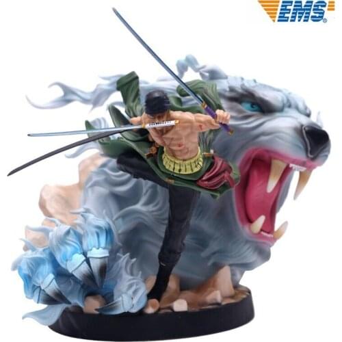 One Piece Roronoa Zoro Three Thousand Worlds White Tiger Hunting GK Statue New Anime Action Figure Collection toys Y1234