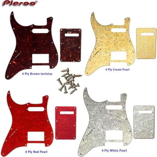 Guitar Parts For Left Handed USA Strat 72' 11 Screw Hole Standard PAF Humbcker Hs Guitar pickguard & Back Plate Scratch Plate