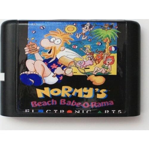 Normys Beach Babe O Rama 16 bit MD Game Card For 16 bit Sega MegaDrive Genesis game console