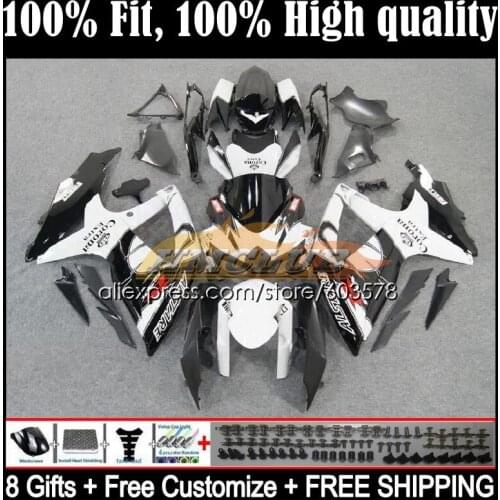 Injection For SUZUKI GSXR 750 600 CC GSXR-600 K8 08 6CL.6 GSXR750 GSXR600 08 09 10 GSXR-750 2008 2009 2010 Fairing gloss silver