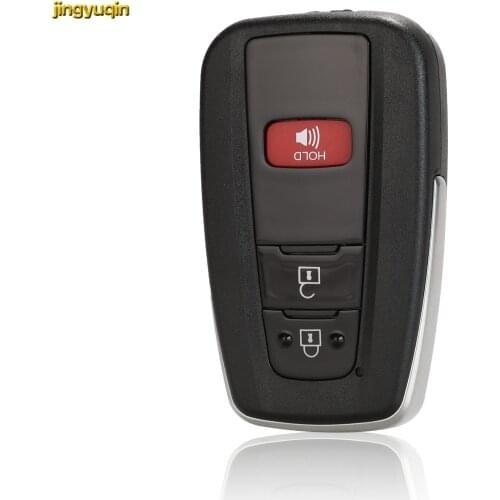 Jinyuqin 5pcs Smart Key Shell Suit For Toyota Camry RAV4 Corolla C-HR 2019 2+1 Buttons Remote Car Key Cover Styling