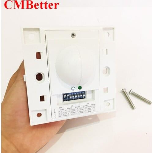 220v Microwave Radar Sensor Switch Ceiling Lamp Light Stairs Human Body Motion Induction Switch Sensing Adjustable time Detecton