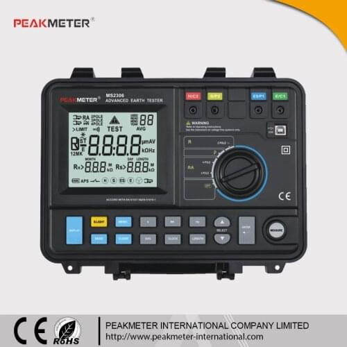 MS2306 Voltage 20V/48V 20KOhm Digital Ground Resistance Tester