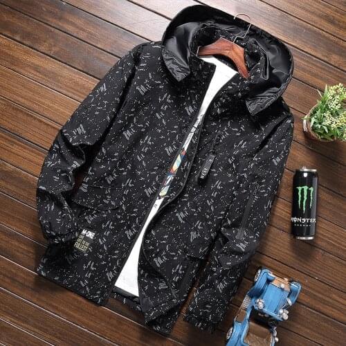 170 kg (bust 158cm)big yards men jacket male spring and autumn thin style coat loose hooded zipper clothes