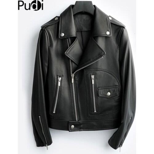 PUDI New Women Genuine Sheep Leather Coat Lady Female Real Sheep Skin Jacket Fall/winter Coats Trench Clothes CT011
