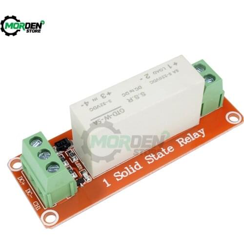DC 5V 1 Channel SSR Solid State Relay High and Low Level Trigger Relay Control 3-32V PCB Board for Arduino