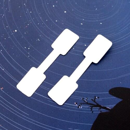 Wholesale 500pcs/lot White Paper Jewelry Ring Cards Display Packaging Tags 6x1.2cm Adhesive Stickers For Rings Label Tags