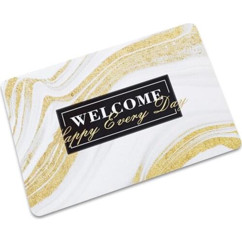 Drop Shipping Welcome Pattern Floor Rugs for Living Room Bedroom Bathroom Mat Doormat Home Decor Front Door Mat