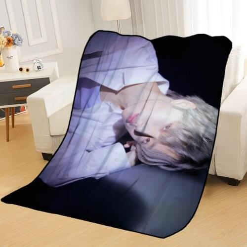 Personalized Blankets Custom Beomgyu Blankets for Beds Soft DIY Your Picture Decoration Bedroom Throw Travel Blanket